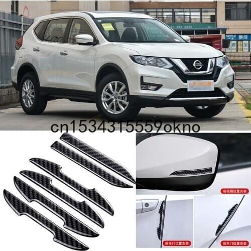 For Nissan Altima KICKS MAXIMA NOTE PATROL Qashqai TEANA X-Trail Car Side Door Edge Mirror Guard Bumper Trim Protector Stickers