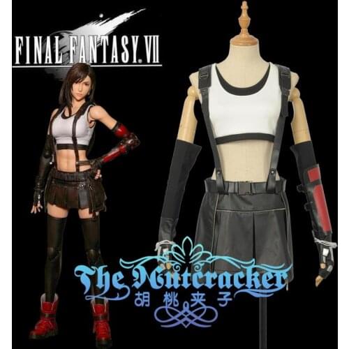 Game Final Fantasy VII FF7 Tifa Lockhart Cosplay Costume Halloween Suit For Women Outfit New