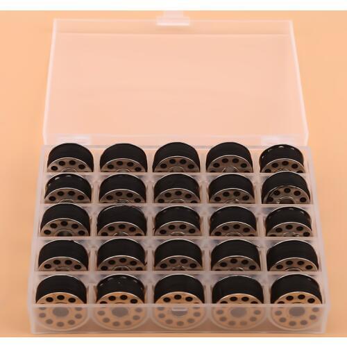 1 Box Sewing Thread Spool Box Transparent / Multicolor Plastic Spool Box Sewing Machine Holder Holds 25 Storage Sewing Tool