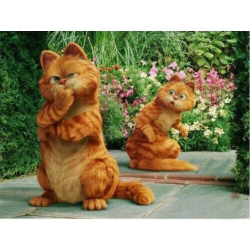 TOUOILP square full Diamond Painting Katten 1