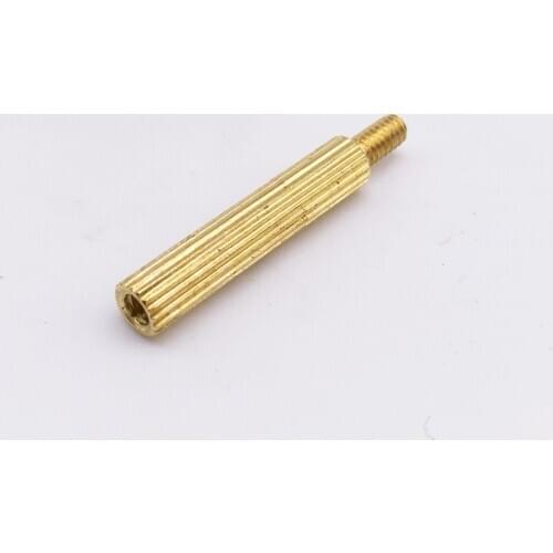 M2x16+4 Male to Female Thread Brass Pillars Cylindrical Standoff Spacer