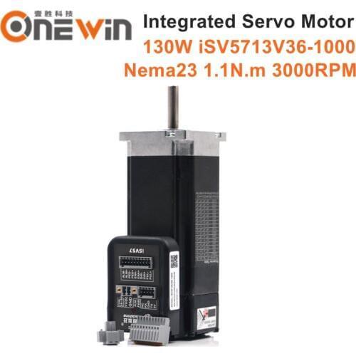 Leadshine 130W servo motor iSV5713V36-1000 for inkjet printer parts isv57 3000RPM with encoder 1000 lines