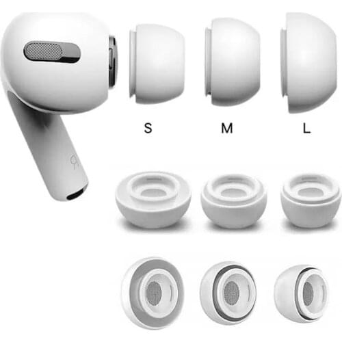 Soft Silicone Earbuds Earphone Cases Earplug Cover for Apple Airpods Pro 3 Headphone Eartip Ear Tips Airpods 3 Earcap Plug 1:1