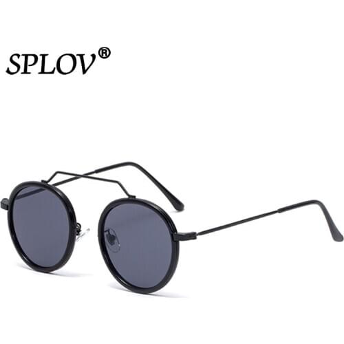 Hot Sale Retro Round Sunglasses Men Women Brand Designer Punk Glasses Luxury Shades New Fashion Eyewear Oculos De Sol UV400