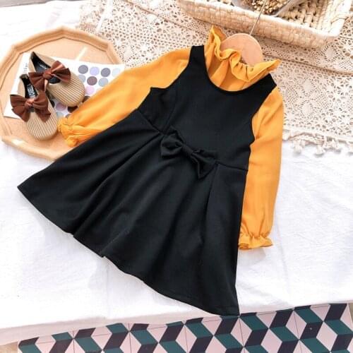 2020 Autumn Casual Solid Clothes Long Sleeve Girls Clothes High Quality Fashion Kids Clothes