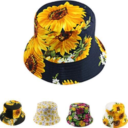 New Fashion 3D Printed Bucket Hat Womens Travel Sunhat Double-side Wear Cotton Casual Caps Sunmer Outdoor Hats for Adult
