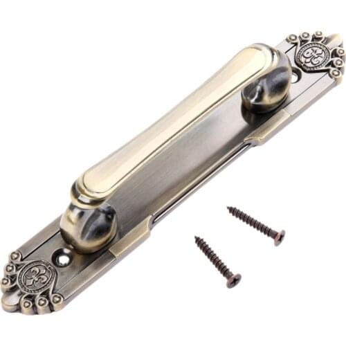 Retro 117mm Zinc Alloy Antique Bronze Furniture Door Handles and Knobs for Cabinet Wardrobe Cupboard Kitchen Drawer Pulls Handle