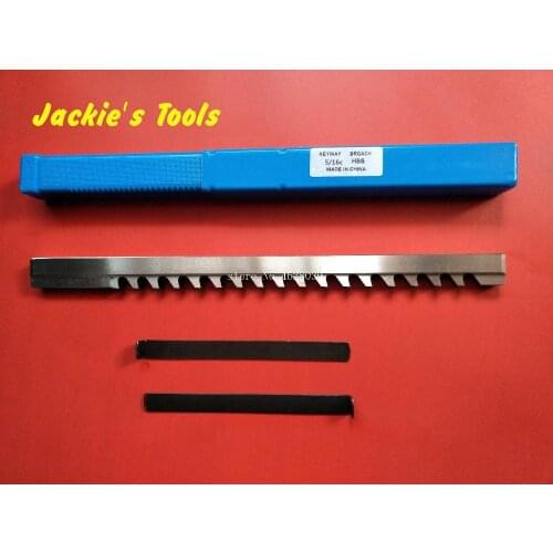 C Push Type 5/16" Keyway Broach Cutter 5/16 Inch size HSS Involute Spline Cutting CNC