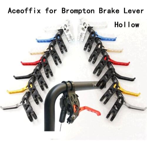 7 Colors Aceoffix for Brompton bike Brake Lever Handle oval punch Combinable original Shifters