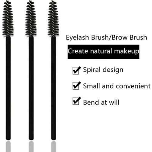 50Pcs/Pack Grafting Eyelash Brush Volume Brush Lash Brush Spiral Brush for Natural Makeup Eyelash Comb Eyelash Extension Tool