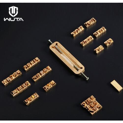 WUTA Custom Brass Letter Leather Alphabet / Number Stamp Embossing Stamp Craft Carving Tool Seal Hot Branding CNC Engraving Mold