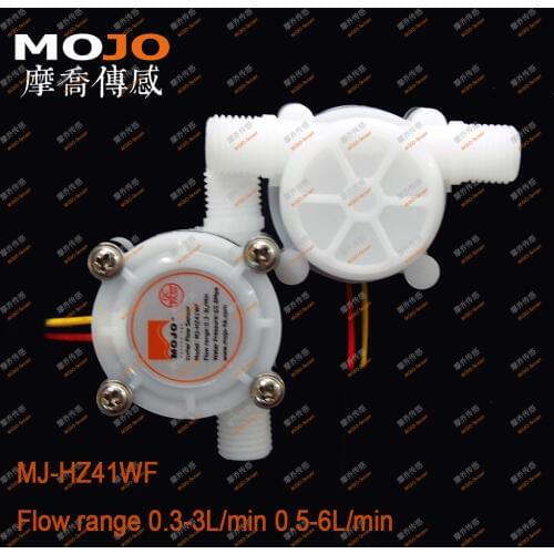 MJ-HZ41WF G1/4" Male POM Water Sensor High Precision Water Flow Meter Sensor 0.3-3L/min