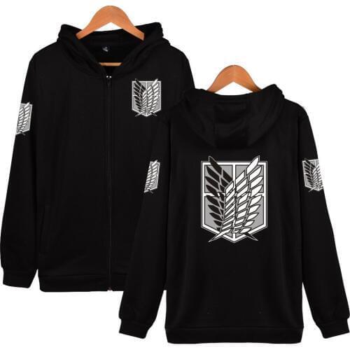 Attack on Titan autumn and winter sweatshirts Cotton Men Anime HoodiesTops Casual Fashion Long Sleeve Streetwear