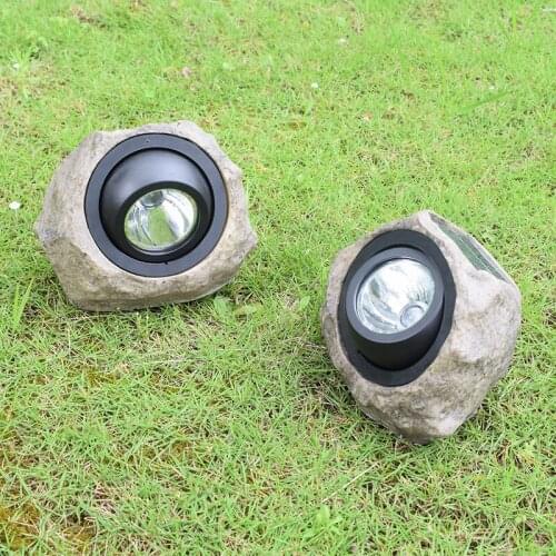 Solar Simulation Stone Light Outdoor Waterproof Durable Spotlight for Garden Courtyard Lawn Decoration XR-Hot