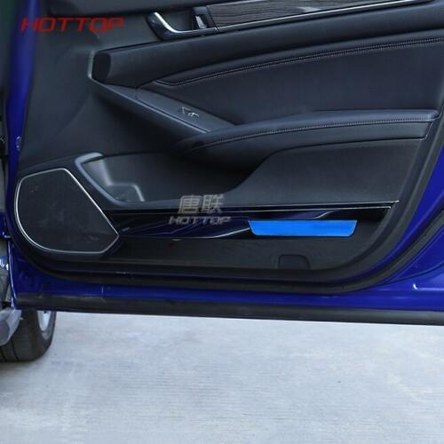 Top quality car stick cover door trim Anti-kick pad under trim frame panel moulding hoods For Honda Accord 10th 2018 2019