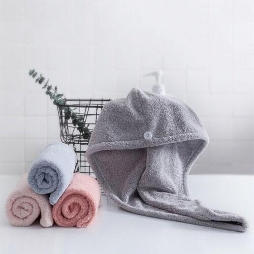 Women Bathroom Super Absorbent Quick-drying Thicker microfiber Bath Towel Hair Dry Cap Salon Towel rapid drying hair towel