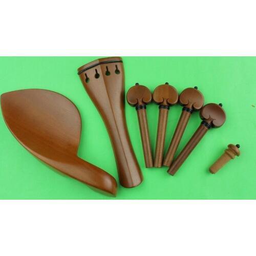 1 set new high quality jujube wood violin parts 4/4, Violin accessories