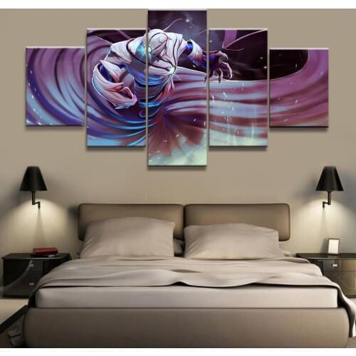 5 Piece HD Picture DOTA 2 Game Poster Wall Sticker Game Paintings Artwork Canvas Art for Home Decor Wall Art