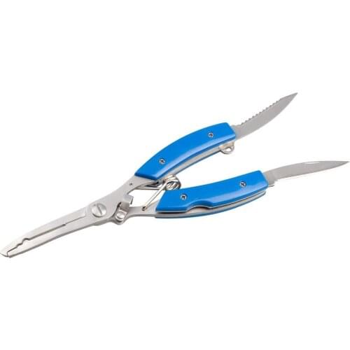 9pcs Stainless Steel Fishing Pliers Scissors small Curved Nose Fishing Tackle Fish Hook Remover fishing