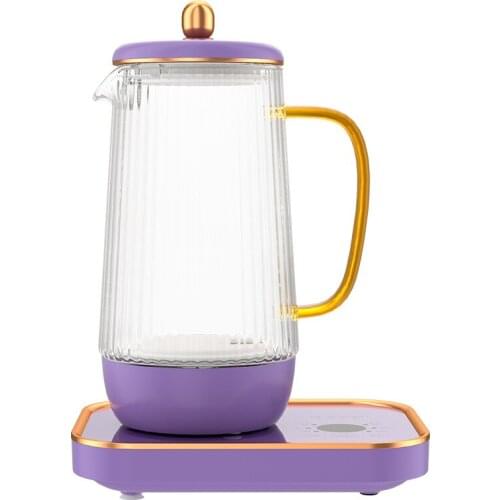 White/purple 220V 600w 800ml Electric kettle Health pot 3gear adjustment 24hours insulation Stew cup boiling water with filter