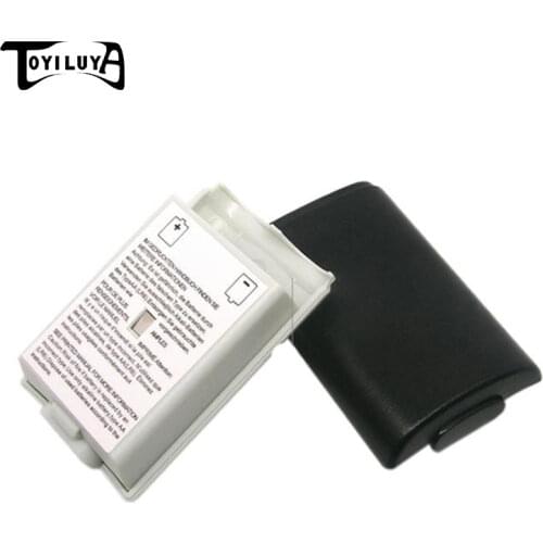 Battery Pack Cover Compartment Shield Case Kit for Xbox 360 Wireless Controller Gamepad 2 Color White/Black