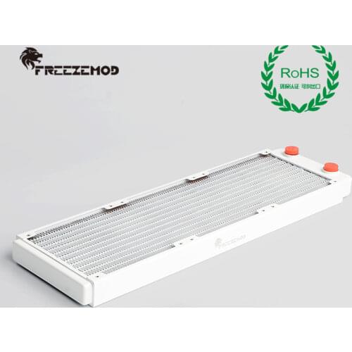 FREEZEMOD Computer PC Water Cooler Piano Paint White Color Copper Radiator CPU Heat Sink ROHS Certification. TSRP-WP360