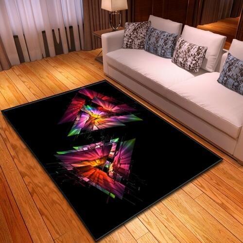 Nordic Style Geometric 3D Pattern Carpets for Living Room Bedroom Area Rugs Sofa Tea Table Mats Yoga Pad Fashion Bedside Blanket