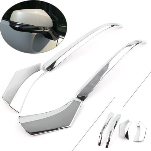 Chrome Car Rearview Mirror Side Mirrors Molding Cover Trim For Toyota RAV4 2019 2020 ABS Plastic