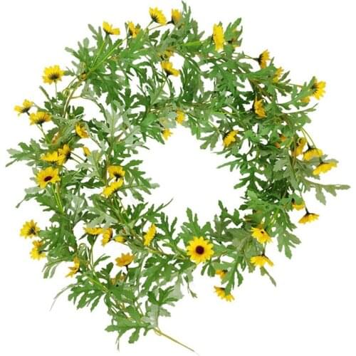 Artificial Sunflower Vines Ivy, Wedding Backdrop Arch Wall Decor, for Doorways Table Runner Indoor Outdoor