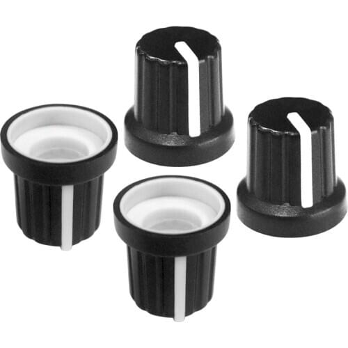 10pcs/lot Caps For WH148 6mm Knob Dia Plastic For Rotary Taper Potentiometer Shaft Hole Volume Control Controller Cap