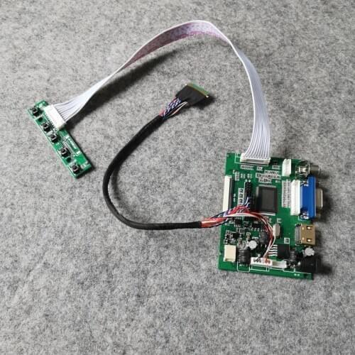 Fit B156XTN02/B156XTN03/B156XTN04/B156XTT01 matrix notebook Kit LCD controller drive board LVDS 40 Pin 1366*768 VGA AV 60Hz