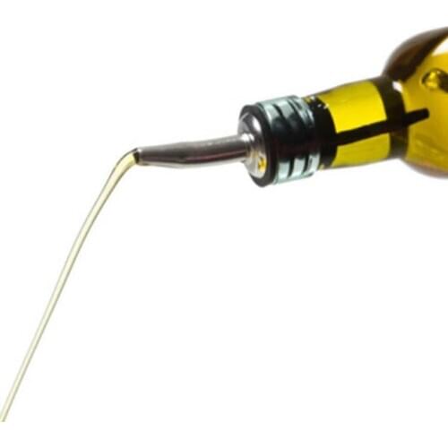 Hot New Stainless Steel Liquor Spirit Pourer Free Flow Wine Bottle Pour Spout Stopper Black High quality