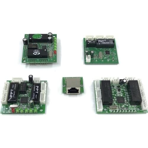 Mini module design ethernet switch circuit board for ethernet switch module 10/100mbps 3/5/6/8 port PCBA board OEM Motherboard