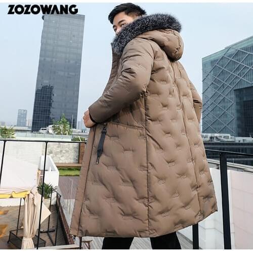 90%Down Jackets Men Winter Jacket Men Fashion Thick Warm Parkas Fur White Duck Down Coats Casual Man Waterproof Down Jackets