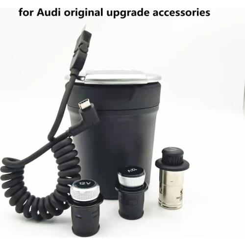 For Audi original car interior upgrade modification accessories car cigarette lighter car ashtray car data cable