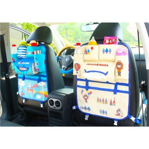 Auto Car Seat Back Storage Bag Hanging Bags Organs Organizer Car Stowing Tidying Automobile Baby Kids Basket Storage Stroller