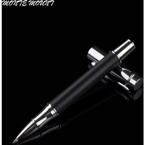 Hot Sale Beautiful wood Lacquered With Silver Trim 0.5mm Roller ball Pen On Promotion Gift Ballpoint Pens
