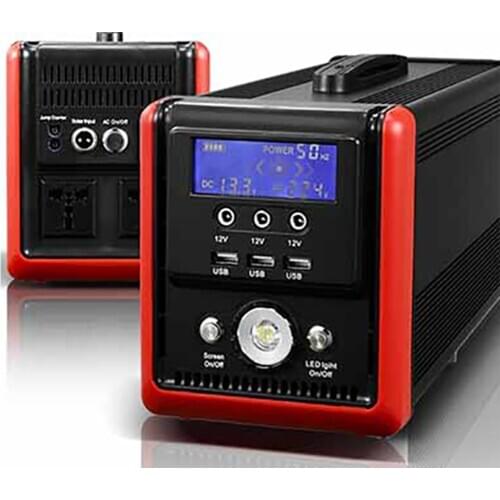 Solar Generator 1000W Power Station UPS Function Solar Charging Power Bank 780WH Large Capacity Portable LED Light Home Outdoor