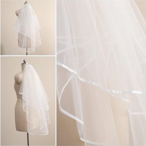 Wedding Veil Simplicity ,Veil Cut Edge,Fingertip Wedding veil,Wedding Veil With Comb ,Blunsher Bridal Veil