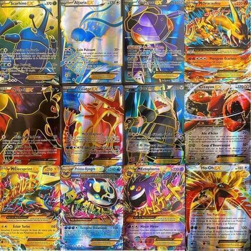 TAKARA TOMY Carte Pokemon Francaise Box French Cartas Display Pokémon Shining Card V VMAX TAG TEAM GX MEGA EX Playing Game Toy