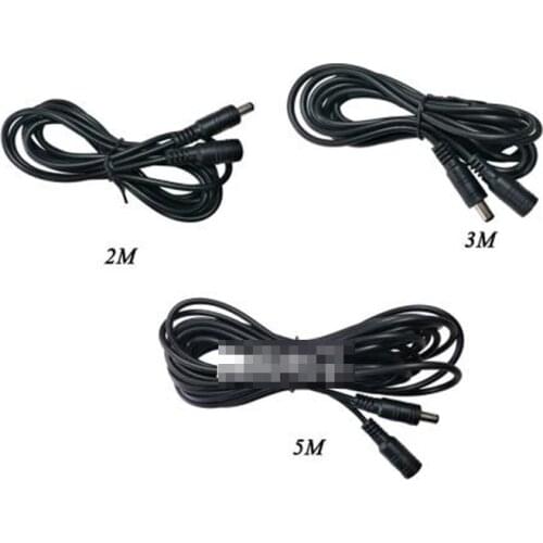 DC Extension Cable 0.5M 1M 2M 3M 5M 10M 2.1mm x 5.5mm Female to Male Plug for 12V Power Adapter Cord Home CCTV Camera LED Strip