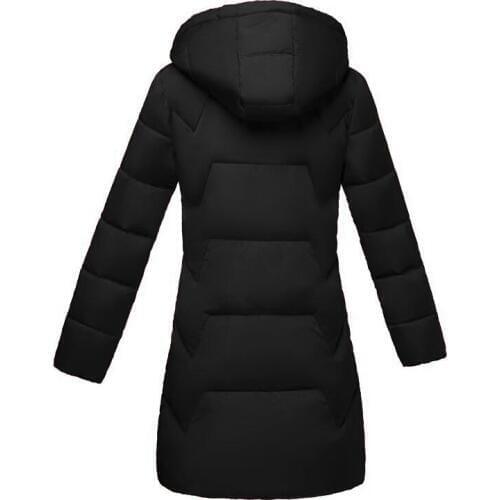 Plus Size 5XL 6XL 7XL Women Autumn Winter Down Jacket Black Jacket Women Long Outwear Warm Hooded Winter Down Coat Female Parka