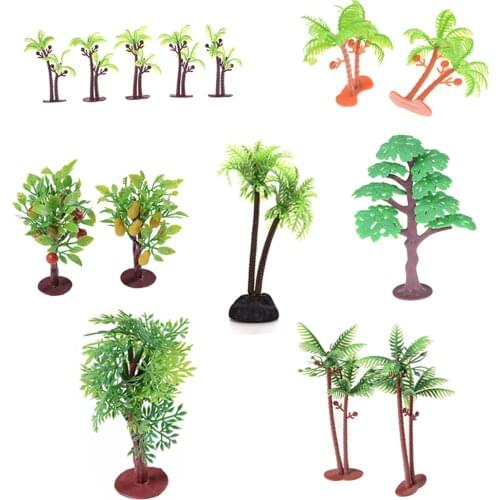 1/2/5Pcs Mini Fruit Tree Medel Miniature Garden Miniatures DIY Desktop Ornament Home Accessory Doll House Decor Fairy
