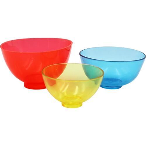 1pc Dental Lab Rubber Mixing Bowls Colorful Large/Medium/Small for Oral Hygiene Teeth Whitening Tool