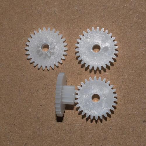 10/100pcs 26+10T/0.5M 2.55 hole plastic motor gear/Reducer gear/rc car/DIY toys parts/technology model/baby toys/26102.5B