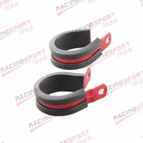 2PCS Aluminum Rubber Cushioned Clamp ID 25.4mm AN12 Vacuum Hose