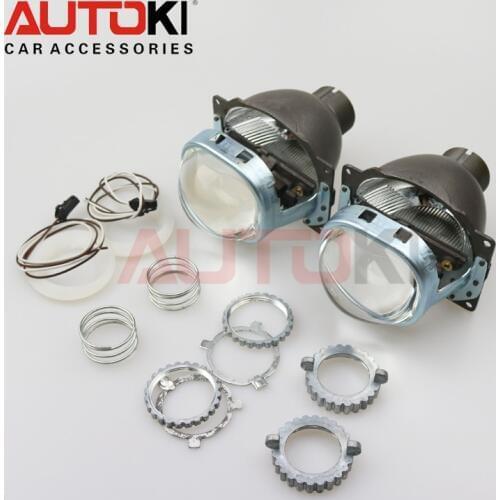 Free Shipping 2pcs Projector Lens 3.0 Q5 Koito D2H HID Bi-xenon Projector Lens LHD/RHD Quick Install for H4 Car headlight