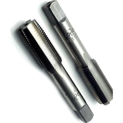 2pcs HSS 14mm X 1.25 Metric Taper & Plug Tap Right Hand Thread M14 X 1.25mm Durable And Practical To Use