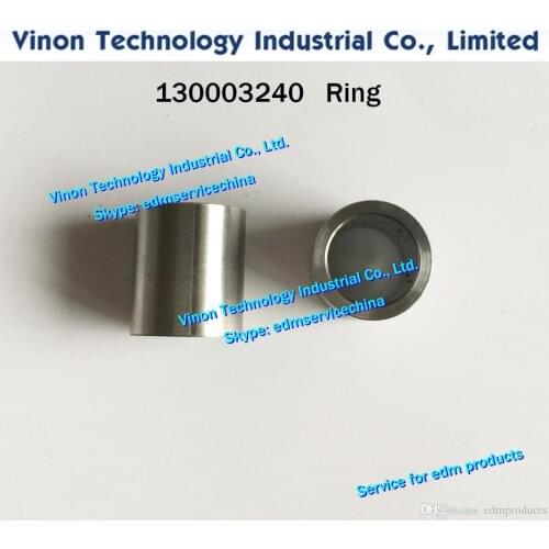 2pcs/lot) 130003240 edm Ring SUS for Robofil 190,290,300,310,390,500 Charmilles edm parts 130.003.240 for Lower TIM head
