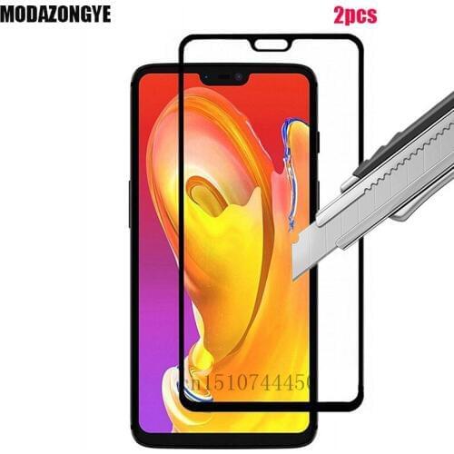 2pcs Tempered Glass OnePlus 6 Screen Protector OnePlus 6 Tempered Glass One Plus 6 Six 2018 A6000 A6003 OnePlus6 Film Full Cover